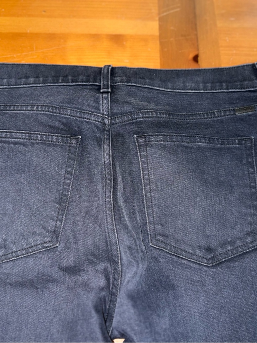 AYR High-Rise Straight Leg Black Denim Jeans Sz 31 ace of spades luxury Everyday - Picture 4 of 10